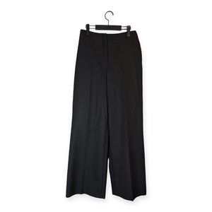 The Row Pipa Black Wool Mohair Wide Leg Trousers Pants sz 6 M
